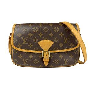 LOUIS VUITTON Authentic Brown Monogram Canvas Shoulder Bag